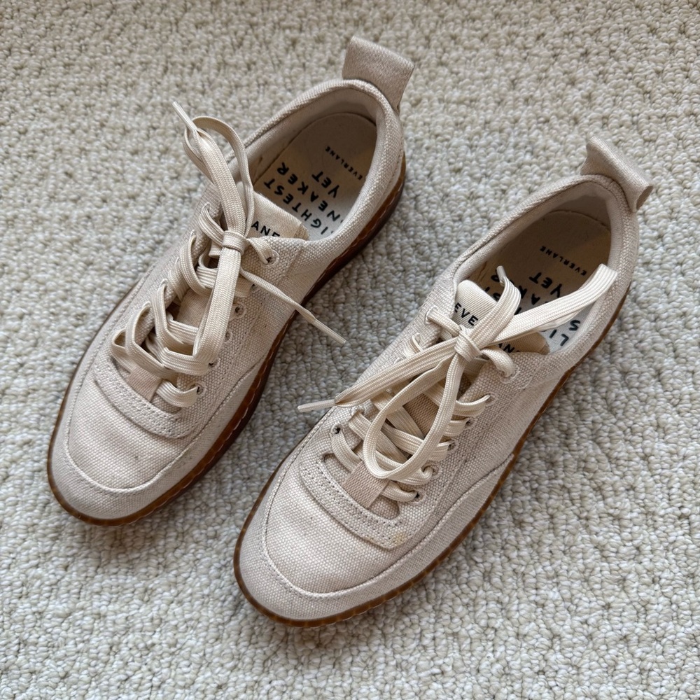 EVERLANE TREAD-BARE SNEAKER in Canvas Men’s size 5 Women’s size 7
